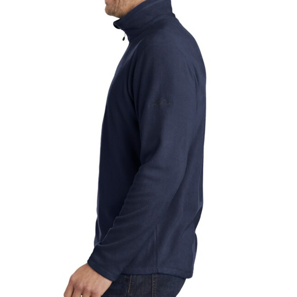 Eddie Bauer MicroFleece Half-Zip Fleece Pull-Over | Navy Blue | Mens XL  EB226 - Picture 4 of 4
